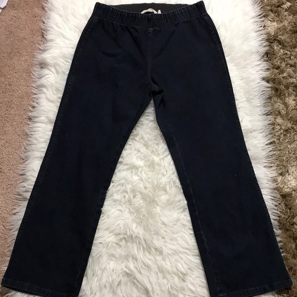 Soft Surroundings Denim - Soft Surroundings Dark Wash Denim Pull On Jeans